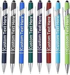 Custom Ballpoint Pen, Personalized Name Ballpoint Pen, 2-In-1 Soft Touch Ballpoint Pen, Employee Thank You Gift, Ballpoint Pen With Touch Electronic Screen