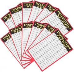 ARTIBETTER 100Sheets Inspection Record Tags for Equipment Maintenance Convenient Record Accessory for Equipment Status and Maintenance Schedules for Electronic Devices