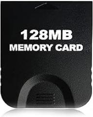 128MB (2043 Blocks) Gamecube Memory Card - High-Speed Save Game Memory Card for Gamecube & Wii Consoles - Gaming Accessory (128MB-Black)