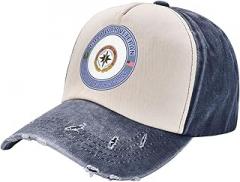 COPQNYLZW US Army Cold War Communications Electronics Command CECOM Unit Crest Veteran Vintage Washed Distressed Baseball Cap