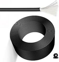 30/28 Gauge 15~320FT Electronic Wire 200℃ High Temperature Cable, 600V FEP Teflon Insulated, Flexible Tinned Copper High Voltage Hook Up for Industrial, Home(15ft,30AWG)