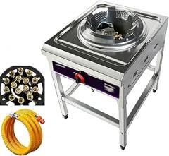 50,000BTU Single Burner Propane Stove, Low Pressure Propane Camping Stove with Removable Legs, Electronic Ignition, Cast Iron Burner Head, for Outdoor Cooking, Camping