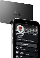 dot. Card - Digital Business Card - Tap Compatible with iPhone & Android (Black)