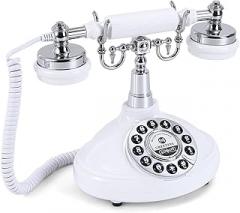 Audio Guest Book Wedding Phone Record Customized Audio Messages Audio Guestbook Phone for Wedding, Bridal Shower, Birthday Party, Baby Shower, Anniversary, Engagement (White)