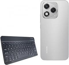 BoxWave Keyboard Compatible with Honor 400 Lite - SlimKeys Bluetooth Keyboard, Portable Thin with Chiclet-Style Keys - Jet Black