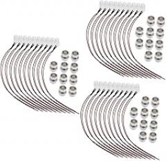 DOITOOL 30pcs Led Lamp with Metal Base Diffused Light Emitting Diode for Projects Electronic Indicators and Lighting Applications