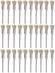 Wire Cleaning End Brush Pen Shape Steel Copper Wire Rust Paint Removal Polishing Rotary Tools for Car Parts Electronic Contacts Stainless Steel Copper Wire 30pcs