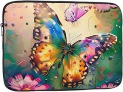 Beautiful Butterfly Laptop Bag for Men Women Shockproof Laptop Bag for Travel Office School