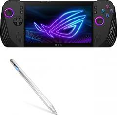 BoxWave Stylus Pen Compatible with ASUS ROG Ally X - AccuPoint Active Stylus, Electronic Stylus with Ultra Fine Tip - Metallic Silver