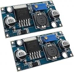 2pcs LM2596 DC-DC Buck Converter 3.2V-35V to 1.25V-35V Power Module, Adjustable Step-Down Voltage Regulator, Wide Input Range Converter for Electronics Projects/DIY Enthusiasts