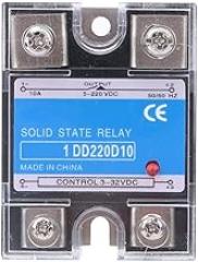 Oumefar Solid State Relay SSR Module DC Control DC Output 5-220VDC for Industrial Automation and Electronic Projects Aluminum Base Plate 30x44x59mm (Berm-1#11)