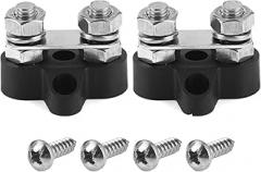 2pcs 5/16in M8 Terminal Stud Wiring Junction Block Accessory Power Distribution Post 12-48V Trucks RVs Boats
