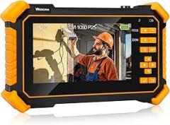 WSDCAM 4-in-1 HD CCTV Tester Monitor Auto HD Coaxial Camera Tester, Support 4K 8MP CVI/TVI/AHD/CVBS Analog Camera Test, 4.3 inch TFT-LCD Screen PTZ Control RS485 Call OSD Menu DC12V Power Output