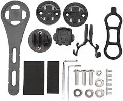 plplaaoo Out Front Bike Mount Carbon Fiber Lightweight Durable Bike Handlebar Computer Bracket Holder Extender for Mountain Bikes Road Bikes Cycling Enthusiasts Premium Material