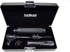 Veterinary Black Otoscope ENT Diagnostic Set with Metal Adapter to USE Standard Disposable Speculum …