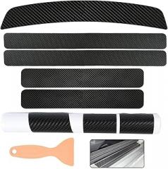 6Pcs Car Door Sill Strips for Toyota bZ4X 2022-2027 SUV, Kick Plates Door Sill Scuff Protector Decoration Scratch Resistant Accessory Car Sill Protector
