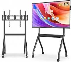 55 Inch Interactive Whiteboard, 4K Smart Board, Touchscreen Built in Ultra High Definition Camera Open App Ecosystem, Presentation Electronic Smart Board for Classroom Home Office (With Stand)