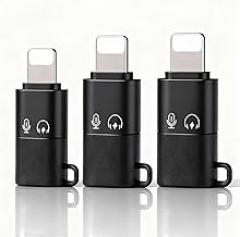 Type-C to Lightning Port Adapter for DJI Mic 2, USB C to Lightning Port Adapters,Fast Charging & Data Transfer for iPhone 14/13/12/11 Smartphone/PC/Mac Connector Accessories (3 Pack)