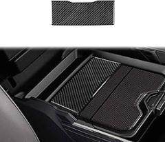 Car Carbon Fiber Accessories Storage Compartment Cover Type-B Protective Cover Sticker Compatible with Dodge RAM 1500/2500/3500 2019 2020 2021 2022 2023 Crew Cab
