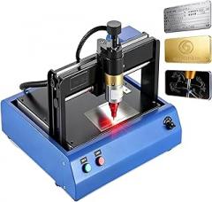 Electric Marking Machine 400W Jewelry Engraving Machine Tools Electronic Metal Marking Machine Dot Peen Marking Embosser Machine for Industrial Nameplate Dog Tag Steel ID Card 200×150mm