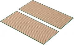 Stripboard PCB Uncut Perf Board Single Side Circuit Board 6.5 x 14.5 cm 1.2mm Thick Copper Clad DIY Electronics Project Plate, 2 Pack