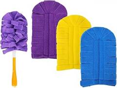 360° Fleece Duster Refills, Static Dust Removal Brush, Washable Cleaning Pads Tools, Heavy Duty Cloths-Reusable Fleece Duster Refills for Electronics, Furniture, Blinds, Ceiling Fans (3)