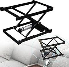 Electric Manual Control Dining Table Coffee Table Lift, Height Adjustable Working Platform Computer Desk Electronic Scissor Lift with Wireless