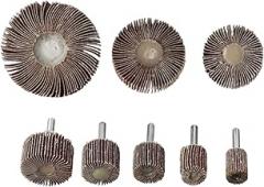 20-Piece Abrasive Flap Wheel Set Drill Grinder - 80 Grit, Sizes 15mm to 80mm, Ideal Metal Woodworking