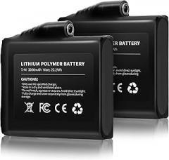 7.4V 2500MAH/3000MAH Rechargeable Li-ion Batteries for Heated Gloves (2pcs Included)