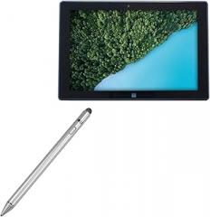 BoxWave Stylus Pen Compatible with Fusion5 FWIN232 PRO N5 - AccuPoint Active Stylus, Electronic Stylus with Ultra Fine Tip - Metallic Silver