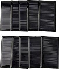 10 Pack Small 5V 30mA Solar Panels Epoxy Resin 53x30mm for DIY Electronic Applications Science Projects Charging Small DC Batteries and Building Solar Powered Models