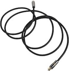 Fiber Optic Audio Cable 2m Male to Male Digital Optical Audio Cord for Multi-Channel Surround Sound Amplifier and Soundbar Compatible Electronics