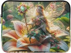 Laptop Cases Flower Wing Protective Case with Zipper Portable Electronic Device Cover, 15-15.6 Inch