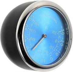 Luminous Car Thermometer Clock with High Accuracy Quartz Movement Nighttime Dashboard Temperature Display Blue Vehicle Interior Electronic Clock for Safe Driving