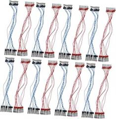 20Pcs Alligator Clip Wire Connection Wire for Electronic Circuits for Students and DIY Projects