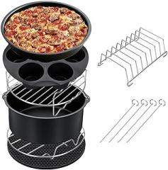 11Pcs Air Fryer Accessories 8Inch Fit for Airfryer