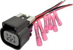 Electronic Throttle Body Connector Pigtail 6-Wire, 13504128/13584095, Compatible with 2005-2015 GM LS Gen IV: Silverado/Sierra/Tahoe/Suburban/Yukon/Escalade, Camaro, Corvette, G8, Express, Savana, 150