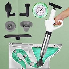 Toilet Plunger,Drain Clog Remover Tools,High-Pressure Air Drain Blaster Gun with Real-Time Barometer,Plumbing Tools,Snake Drain Clog Remover,Plungers for Toilet Floor,Sink,Bathroom,Kitchen Clogged
