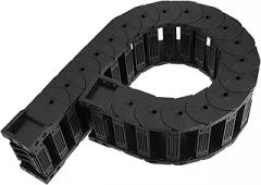 D35 Series Bridge Type Drag Chain Low Noise Series Tank Chain Removable Assembly for CNC Machinery Electronic Devices Bridge Configuration (D35*25 Length 1m)