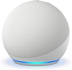 Amazon Echo Dot (newest model) - Vibrant sounding speaker with Alexa+ Early Access, Great for bedrooms, dining rooms and offices, Glacier White