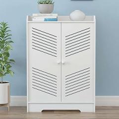 WiFi Router Storage Cabinet with Door, Media Router Shelf Box, Router Organizer for Home, WiFi Cover & Electronics Storage, 19.7x25.6x7.9in