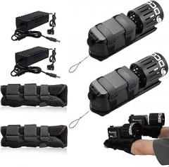 20M Water-Proof Underwater Scooter (50Min Battery Life) + Battery Indicator Light, Throttle Pull Ring (Fist to Control) The Accelerator - Snorkeling Gear, Can Taken On Board The Plane,2HandSuit