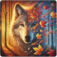 Joko Ivery Wolf Fall Golden Protective Wrap 13.8