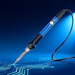 Digital LCD 60W Soldering Iron with Temperature Control, Inner Heat Welding Tool for Circuit Board Repair, Home DIY and Electronics Projects