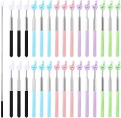 30 Pack Extendable Pointer Finger Stick, Pointer Stick for Classroom Telescopic Multipurpose Teacher Pointers Sticks Finger Pointers Sticks for Teachers Coach Presenter, Classroom Essentials(5 Colors)