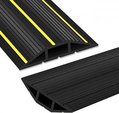 3 Ft Floor Cord Cover, Cord Covers for Wires on Floor, Heavy Duty Extension Cable Protector, 3 Channel Cable Management for Home Office or Outdoor Settings