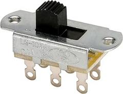 NTE Electronics 54-667 Slide Switch, DPDT Circuit, 6 Poles, ON-Off Action, 0.276
