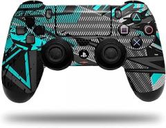 Skin Compatible with Sony PS4 Dualshock Controller PlayStation 4 Original Slim and Pro Baja 0032 Neon Teal (Controller NOT Included)