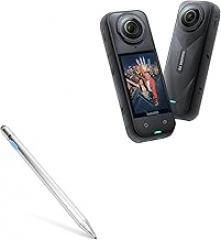 BoxWave Stylus Pen Compatible with Insta360 X5 - AccuPoint Active Stylus, Electronic Stylus with Ultra Fine Tip - Metallic Silver
