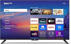 Roku Smart TV – 50-Inch Select Series 4K HDR RokuTV with Roku Enhanced Voice Remote, Brilliant 4K Picture, Automatic Brightness, & Seamless Streaming – Live Local News, Sports, Family Entertainment